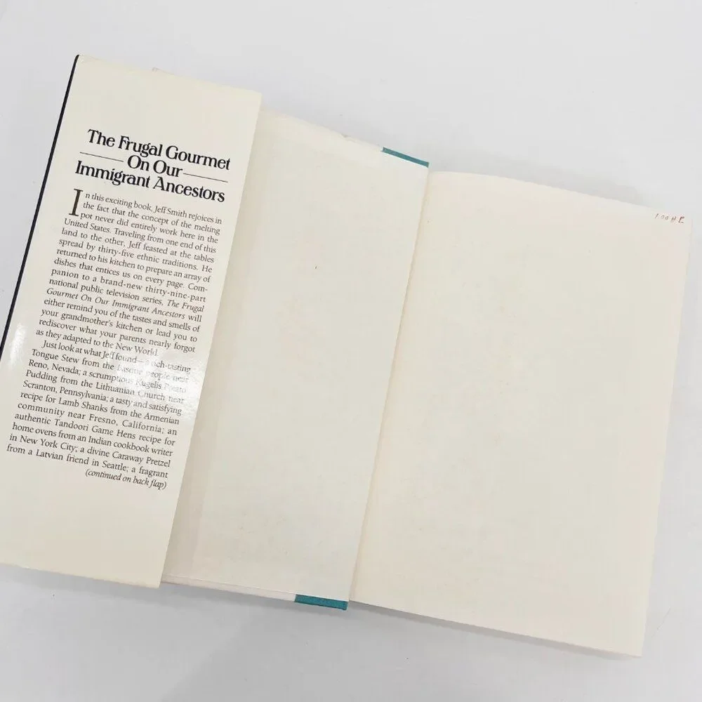 The Frugal Gourmet on Our Immigrant Ancestors Hardcover 1990